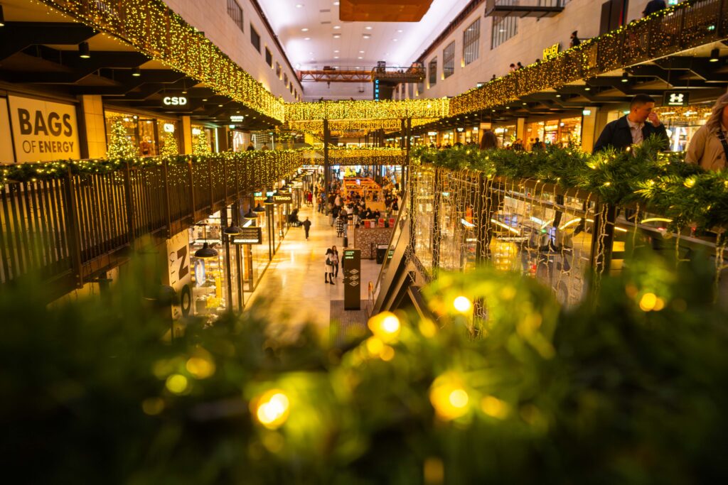 Inside Battersea Powerstation, Xmas. Sony 24mm 1.4